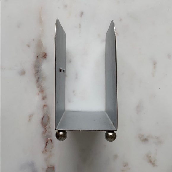 Hammered Silver and Copper Napkin Holder - Picture 2 of 4